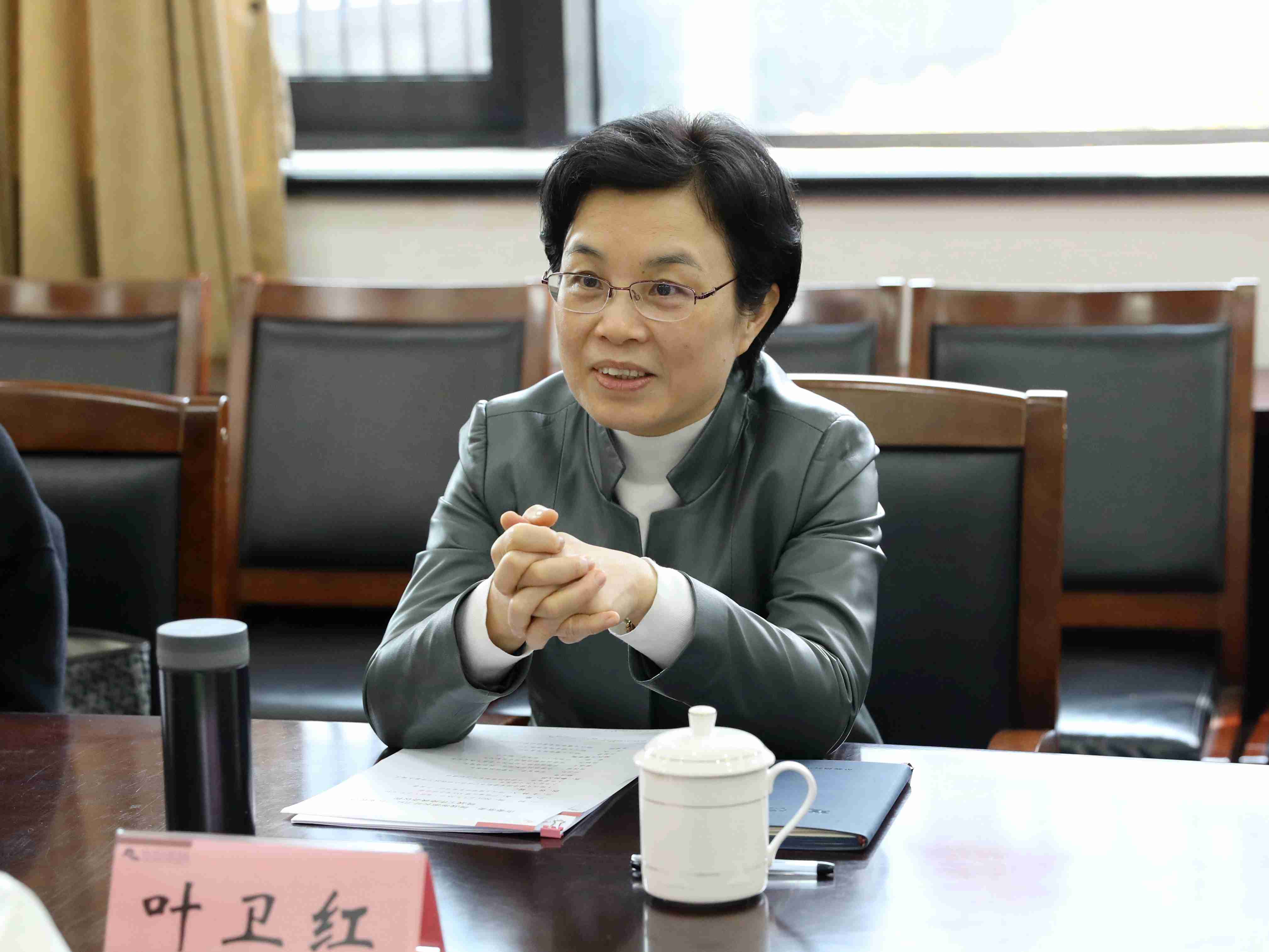 市委常委,统战部部长叶卫红一行来校调研统战工作